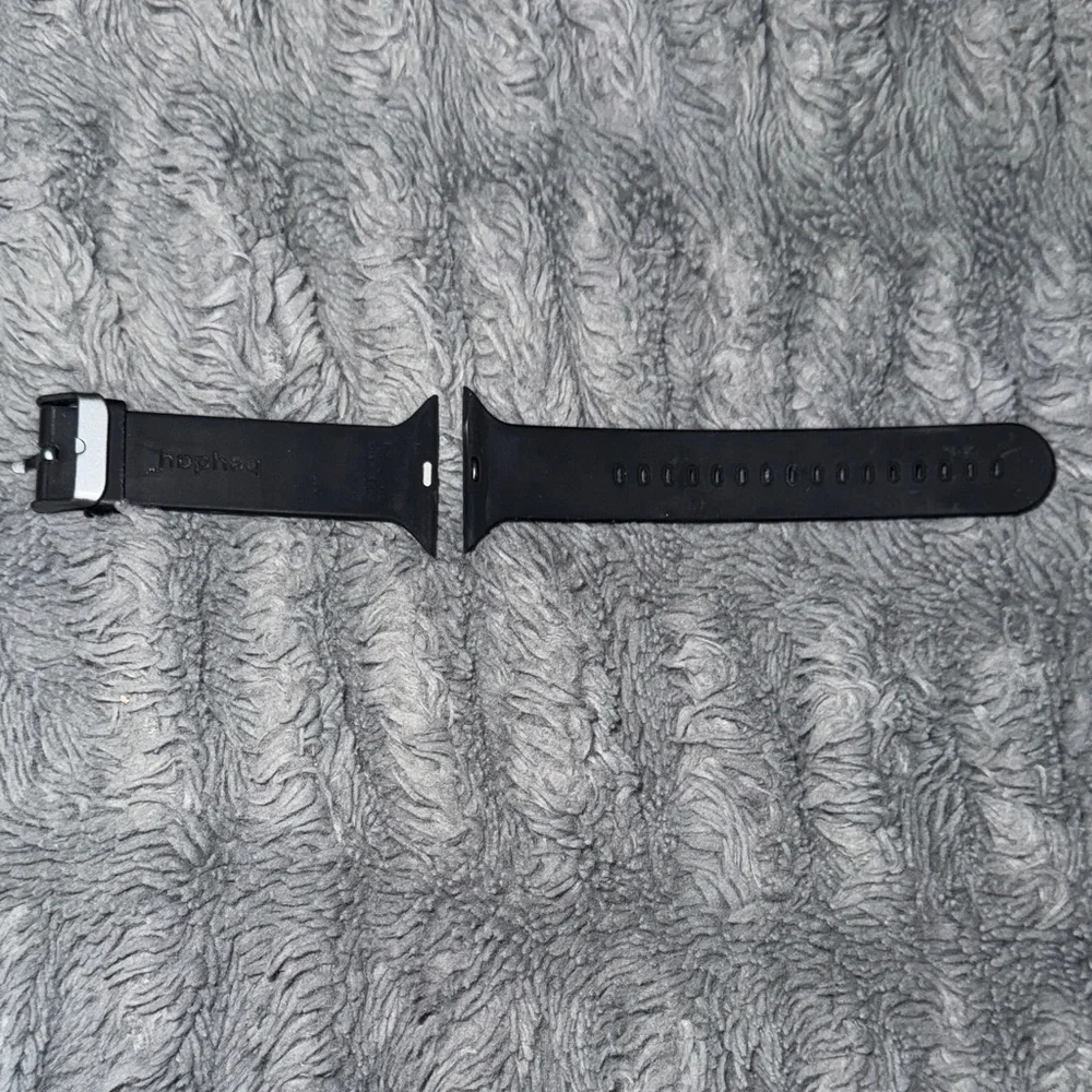 Black Silicone Replacement Watch Band